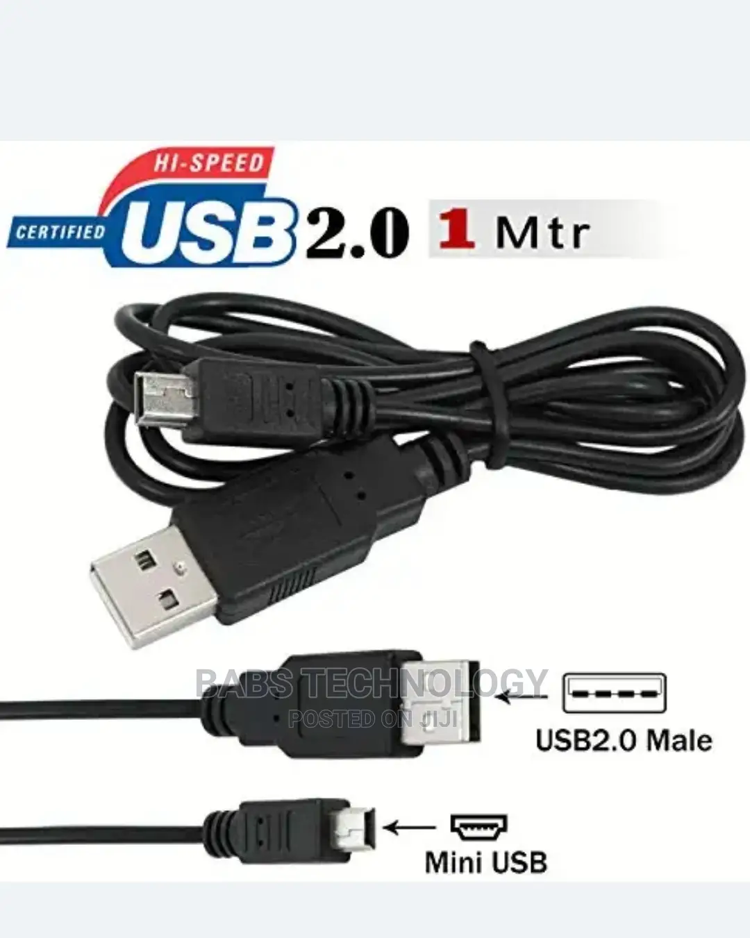 2.0 Mini USB To USB Cables ( 5pins To USB)