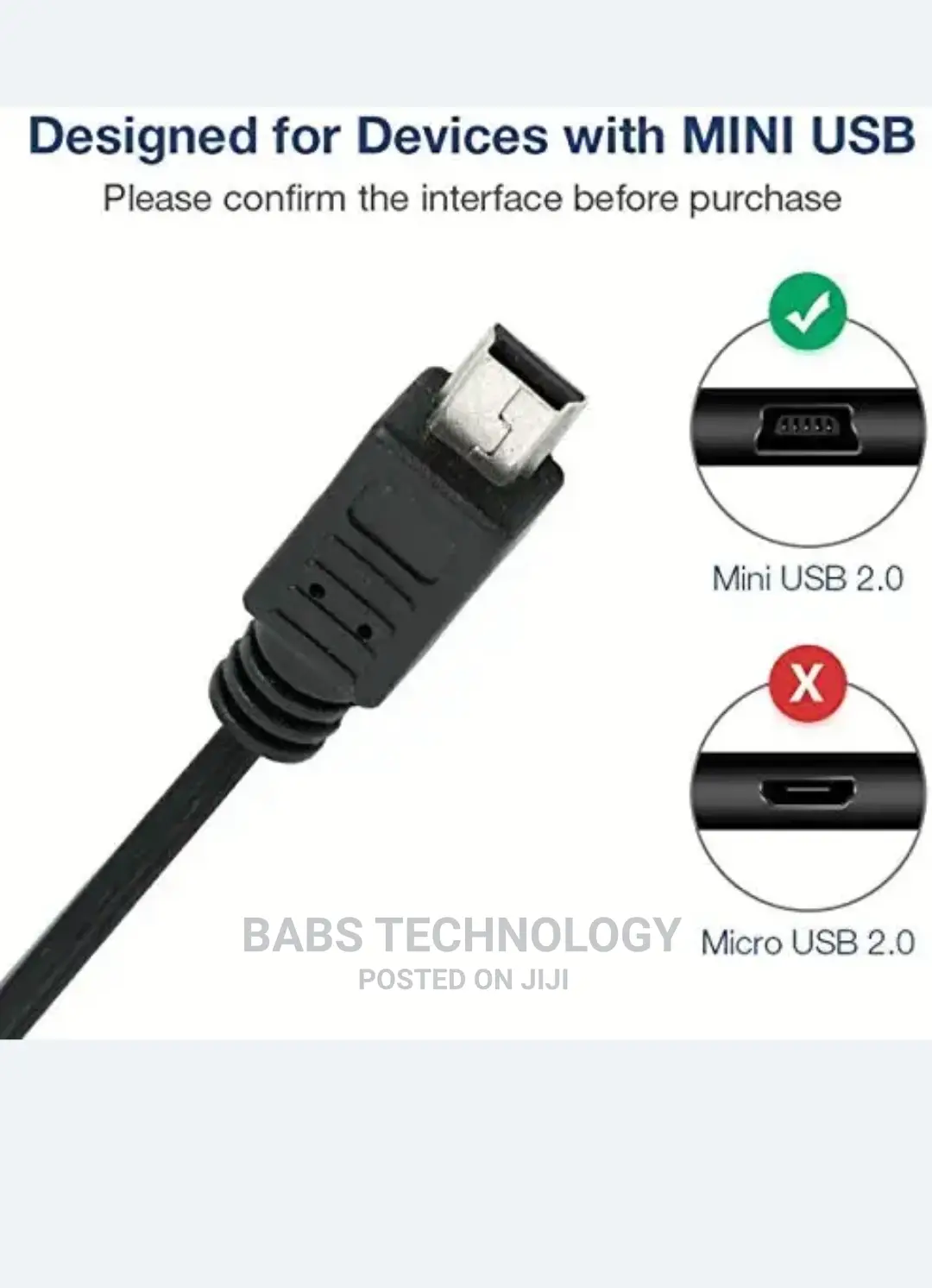 2.0 Mini USB To USB Cables ( 5pins To USB)
