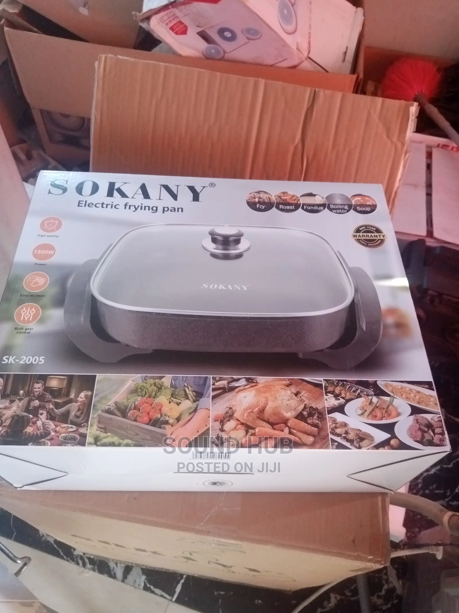 Sokany Electric Cooker/ Frying Pan- 4l