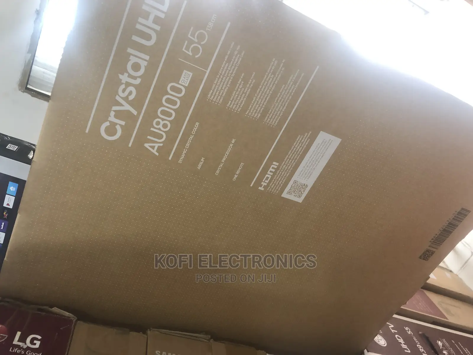 SAMSUNG 55-Inch 55AU8000 With Google Assistant Satellite Tv