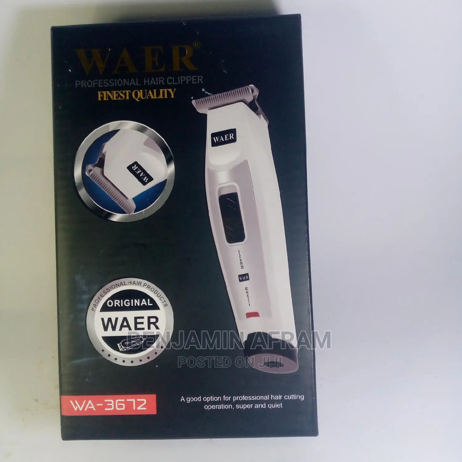 Rechargeable Waer Wa-3672 Hair Clipper