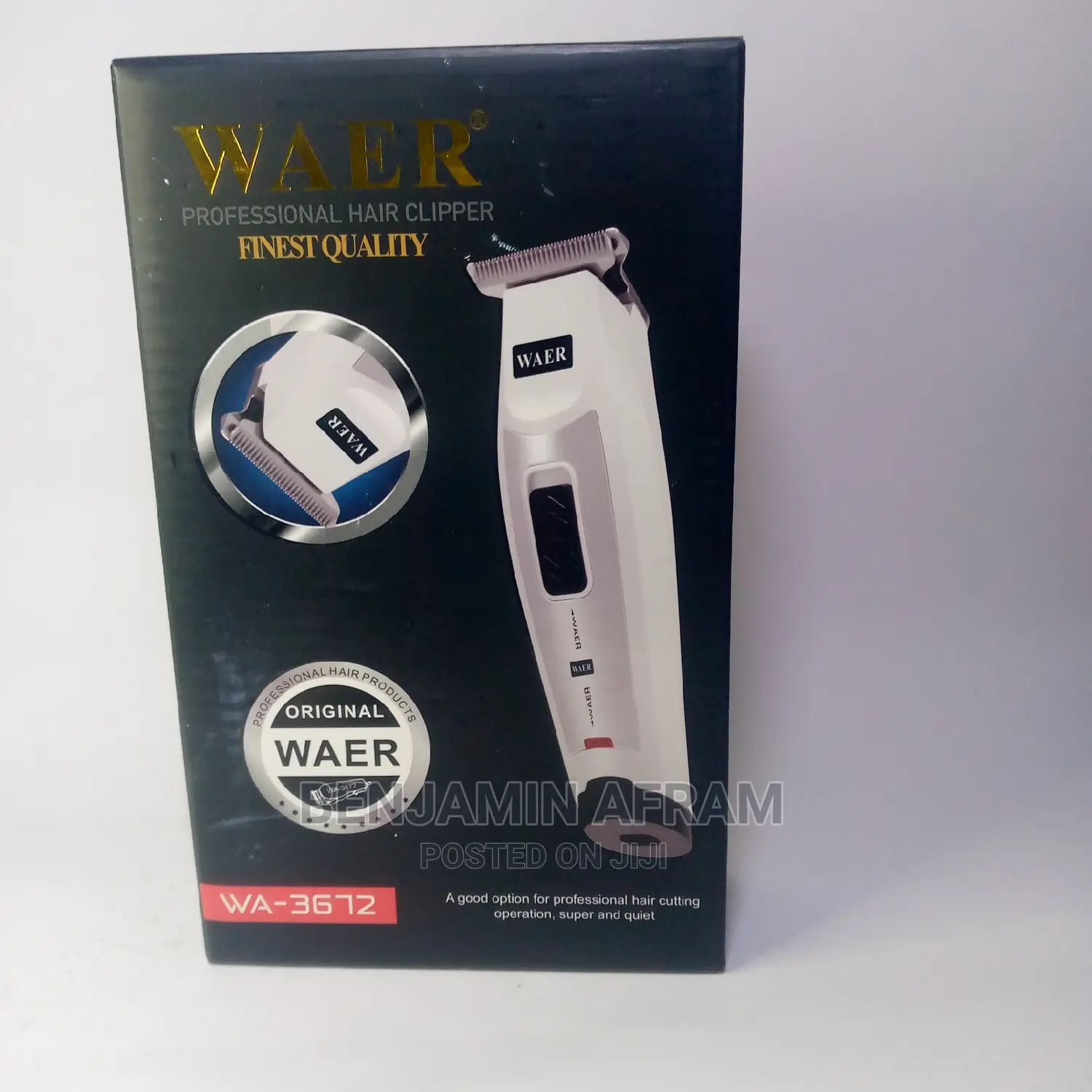 Rechargeable Waer Wa-3672 Hair Clipper