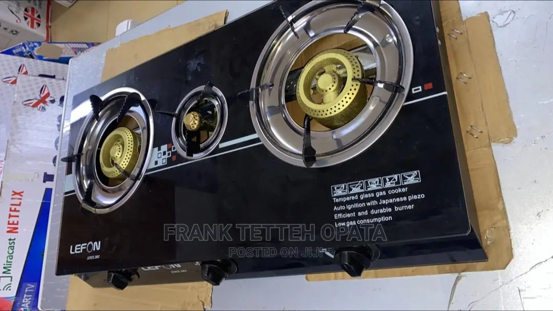 Lefon Glass 3 Burner Stove