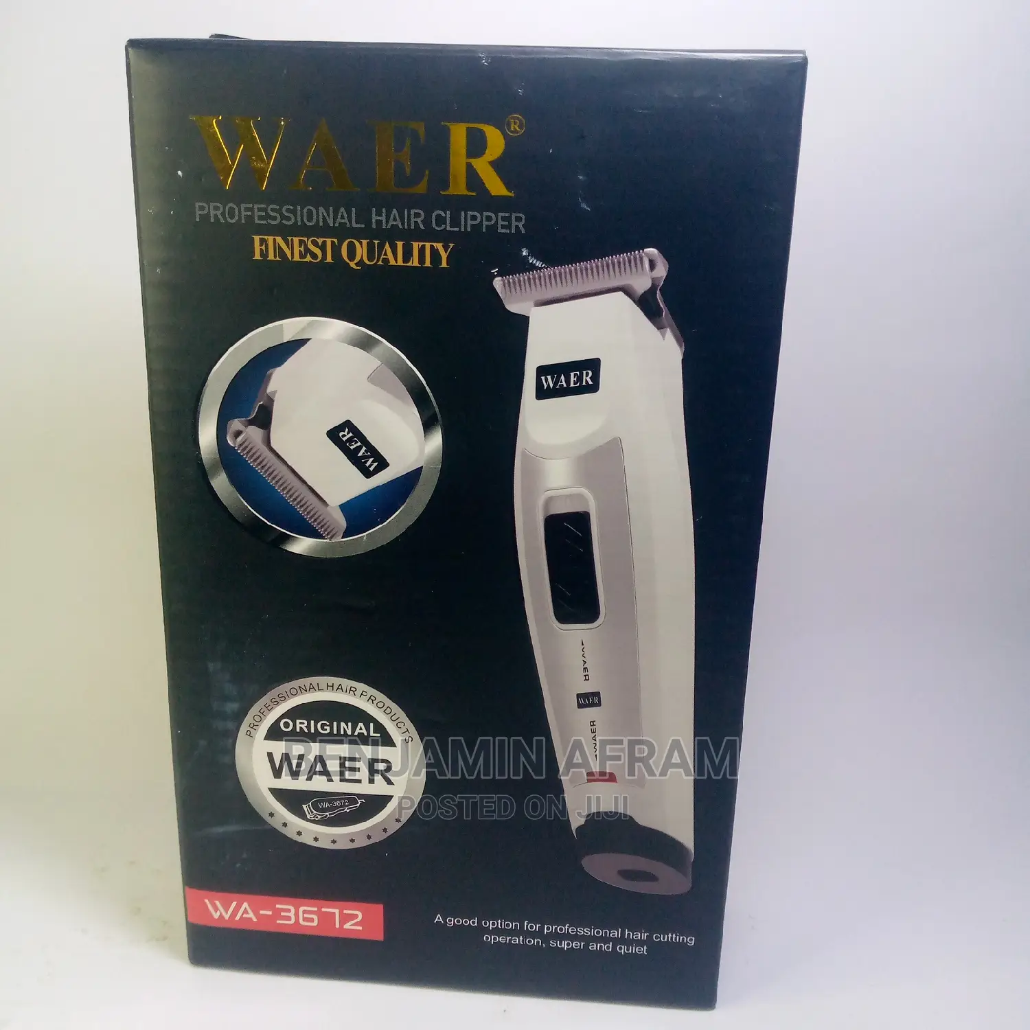 Rechargeable Cordless Hair Clipper. Wa-3675
