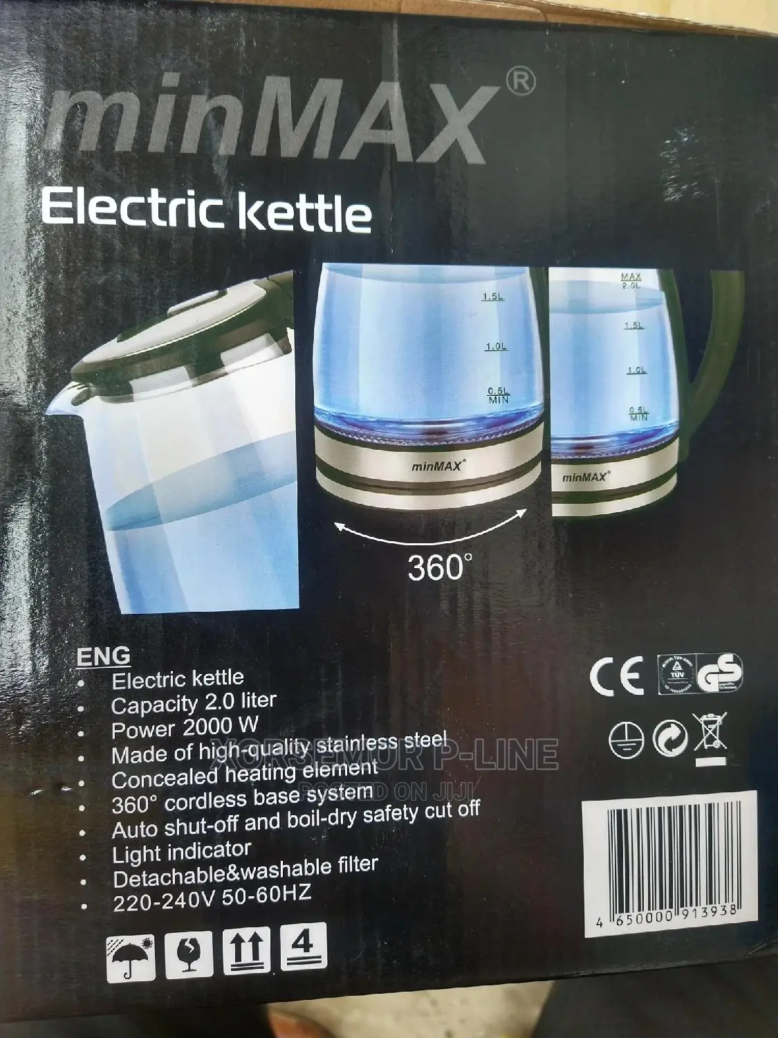 Minmax Electric Glass Kettle MMK-1868
