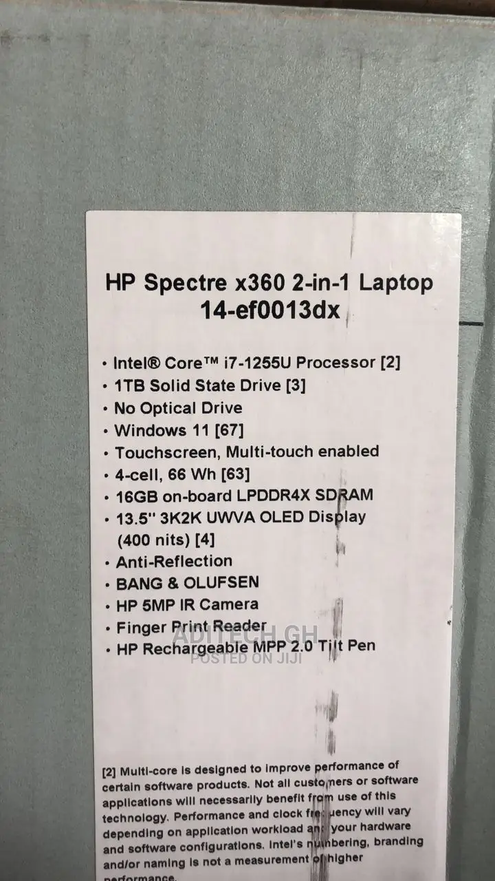 New Laptop HP Spectre X360 13t 16GB Intel Core I7 SSD 1T