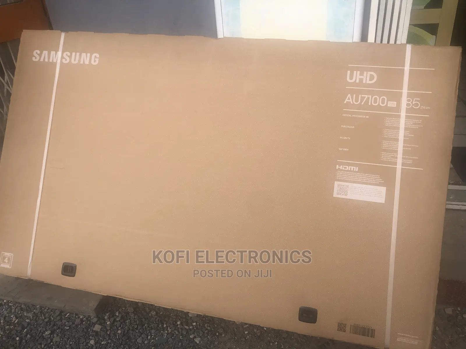 Gray One Remote Samsung TV 85AU7172, 214 Cm, Smart, UHD