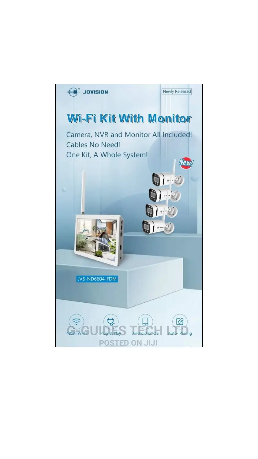 4channel Wireless Kit With Monitor (Jvs-Nd6604-Fdm)