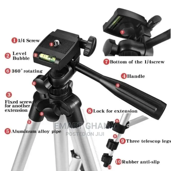 Tripod Mobile Camera Bluetooth Stand Holder Table