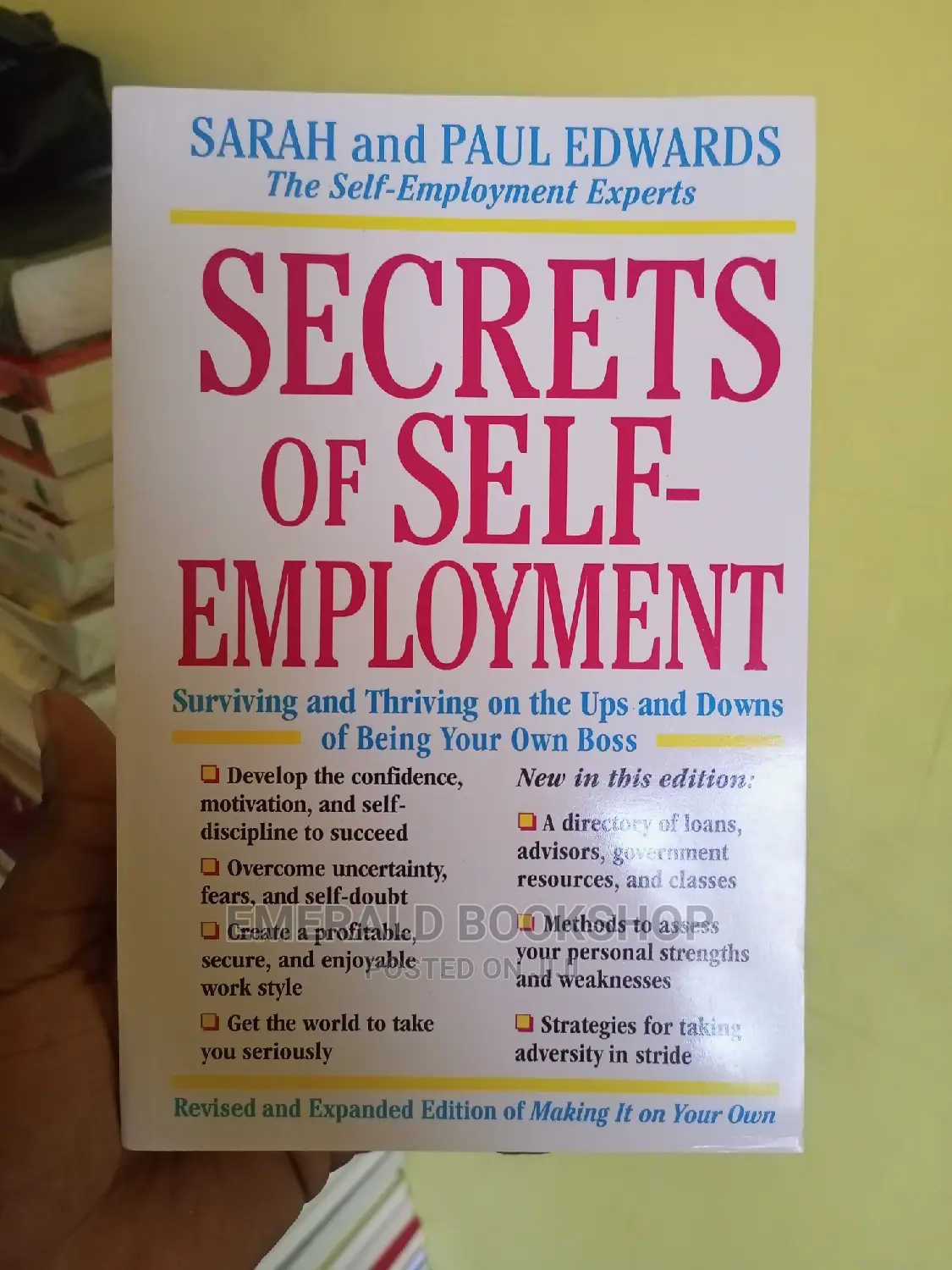 Secret of Self Employment Book