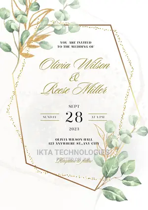 Amazing Memorable Wedding Invitation Card Design