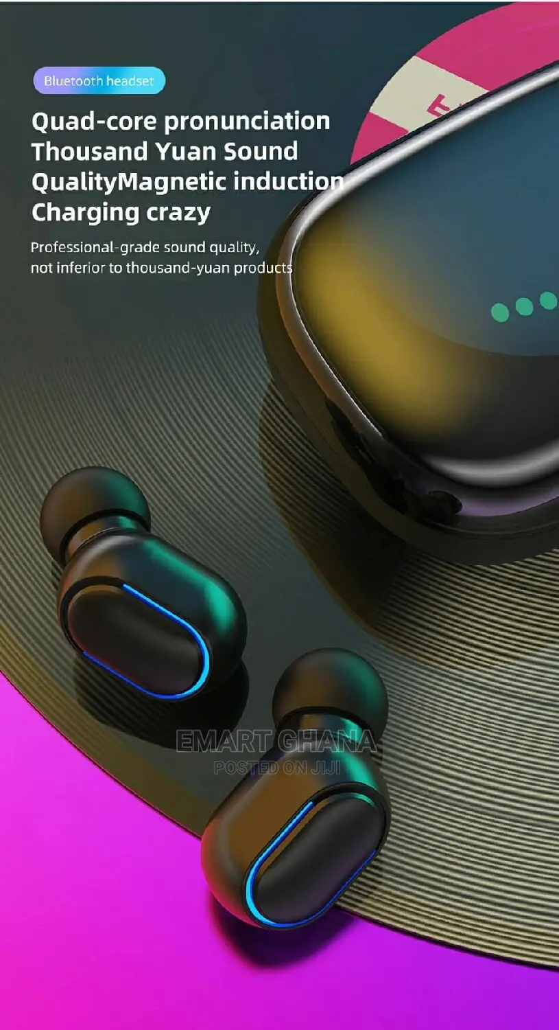 Bluetooth 5.0 TWS In-Ear Earphones, Wireless Earbuds - B