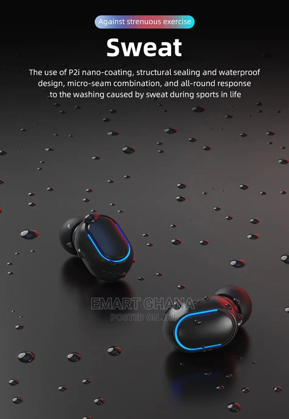 Bluetooth 5.0 TWS In-Ear Earphones, Wireless Earbuds - B