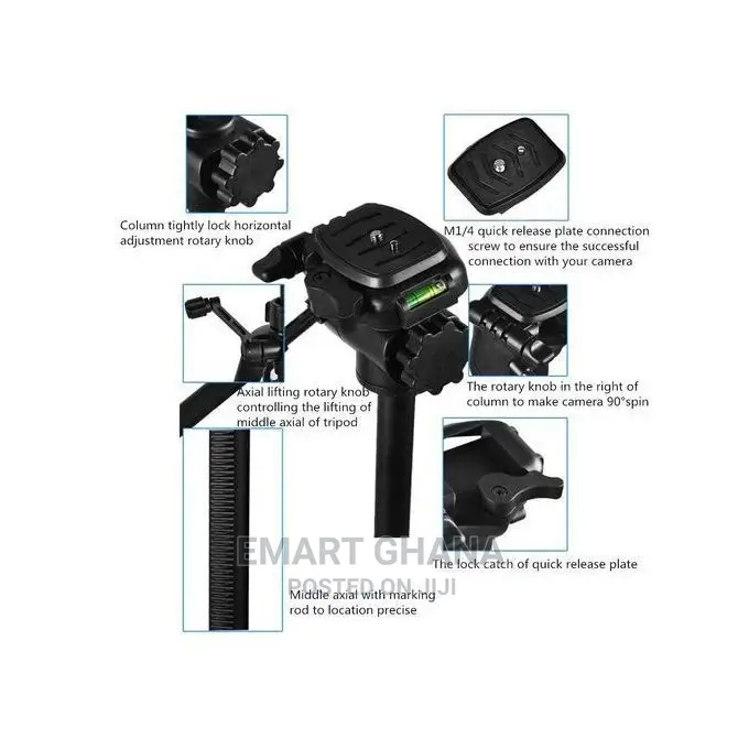 Weifeng Wt-3520 Tripod Stand With Carry Case - Black