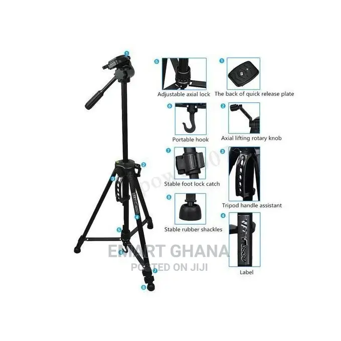 Weifeng Wt-3520 Tripod Stand With Carry Case - Black