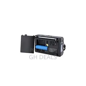 Rechargeable Radio With Usb/Micro SD/Flashlight - Gray