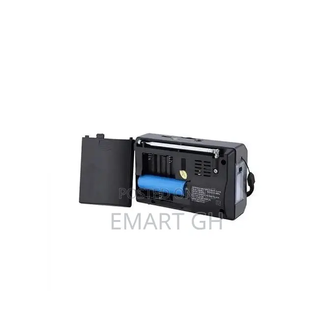 Rechargeable Radio With Usb/Micro SD/Flashlight - Gray