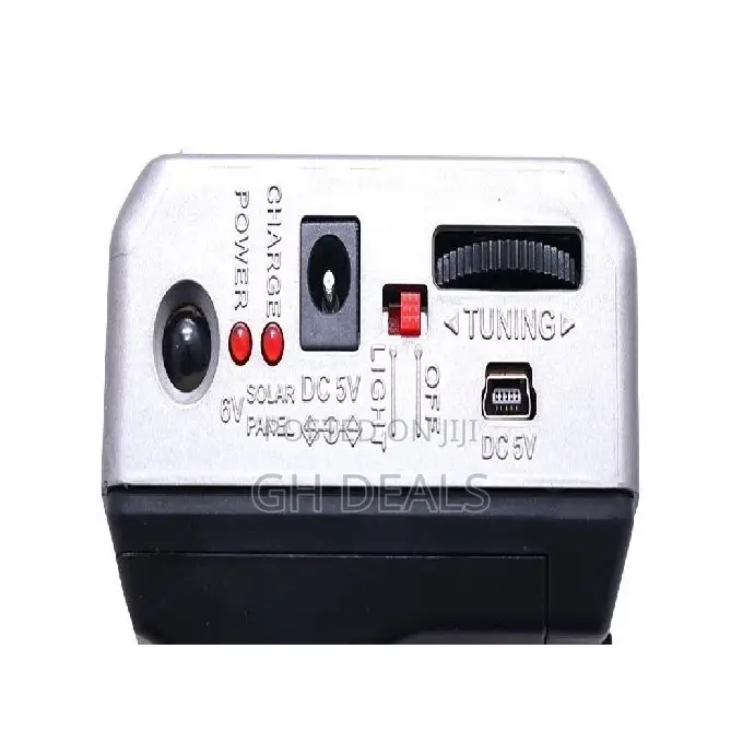 Rechargeable Radio With Usb/Micro SD/Flashlight - Gray