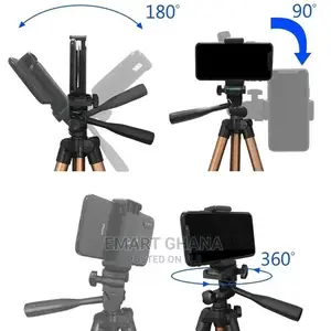 13-48 Inch Camera Tripod - Gold