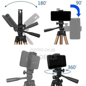 13-48 Inch Camera Tripod - Gold