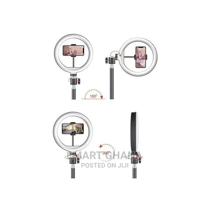 LED Ring Light With Tripod Stand and Phone Holder