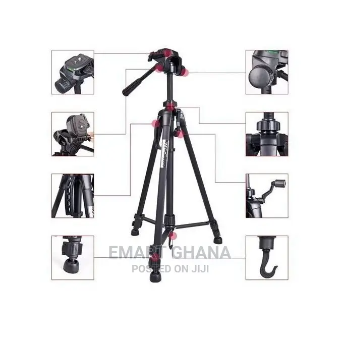 Weifeng WT-3560 Light Weight Tripod Stand - Black