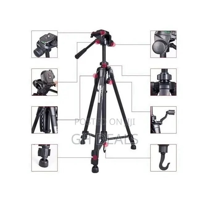 Weifeng WT-3560 Light Weight Tripod Stand - Black