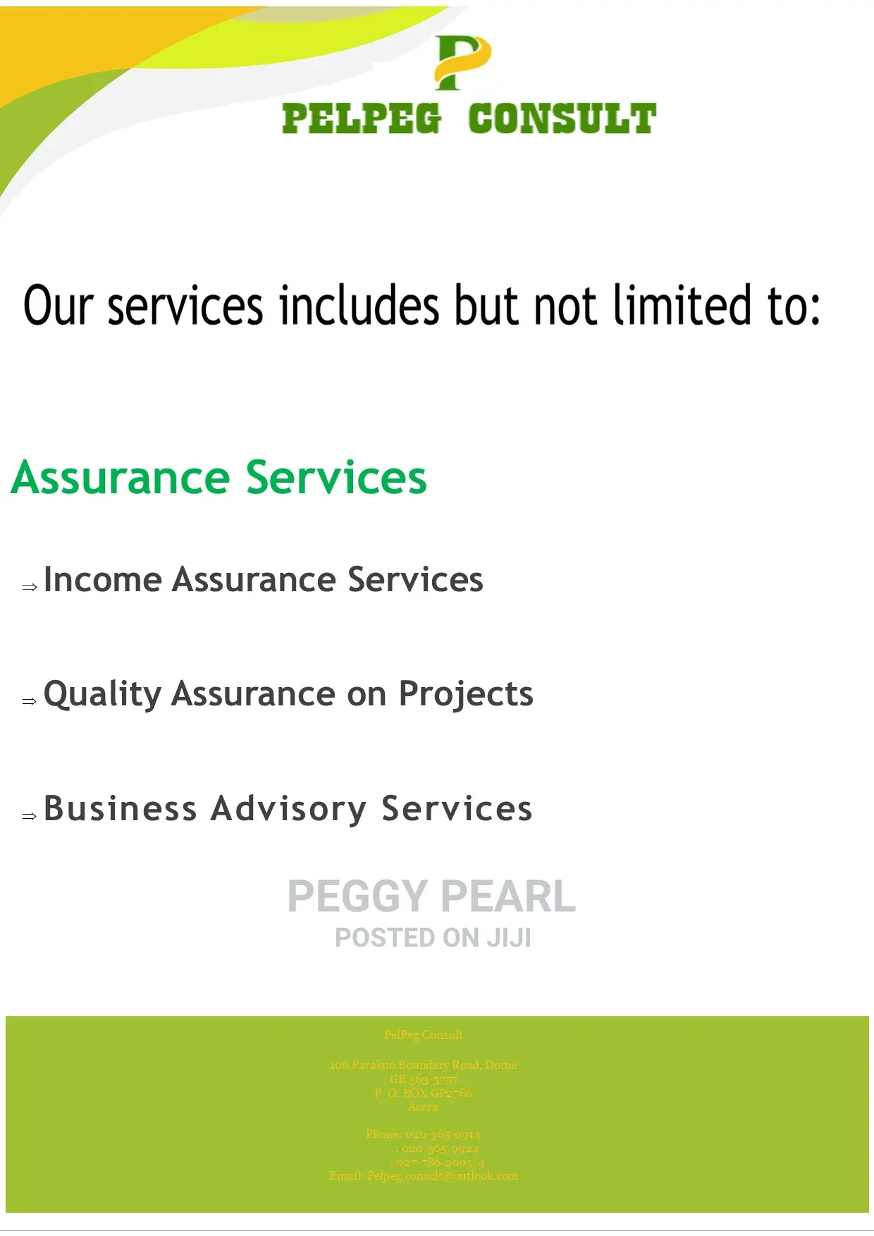 Income / Quality Assurance Services