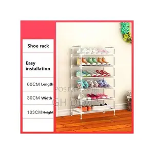 Shoe Rack Stackable Assembly Multi-Layer Portable Shoes