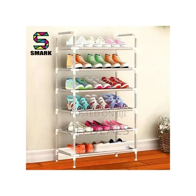 Shoe Rack Stackable Assembly Multi-Layer Portable Shoes
