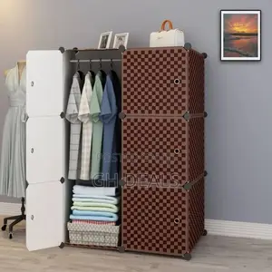 6 Cubes Wardrobe - Brown