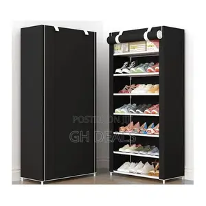 7 Tier Shoe Rack - Black