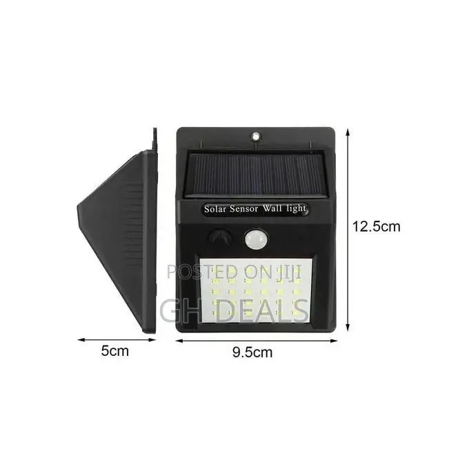 30 LED Solar Powered Wall Light Sensor Outdoor Security Lamp