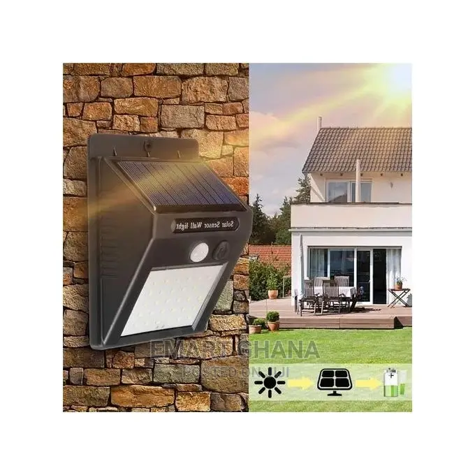 30 LED Solar Powered Wall Light Sensor Outdoor Security Lamp