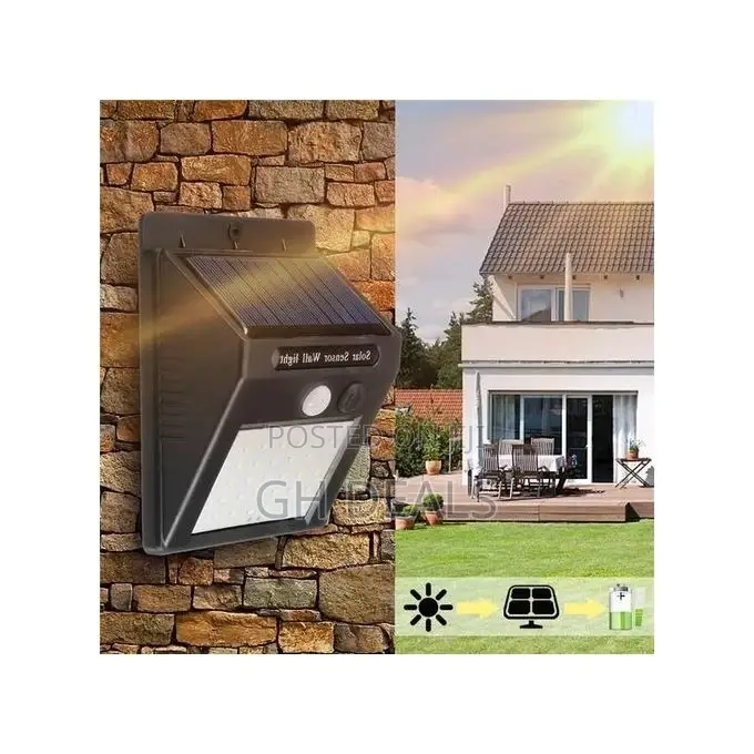 30 LED Solar Powered Wall Light Sensor Outdoor Security Lamp