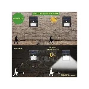 30 LED Solar Powered Wall Light Sensor Outdoor Security Lamp