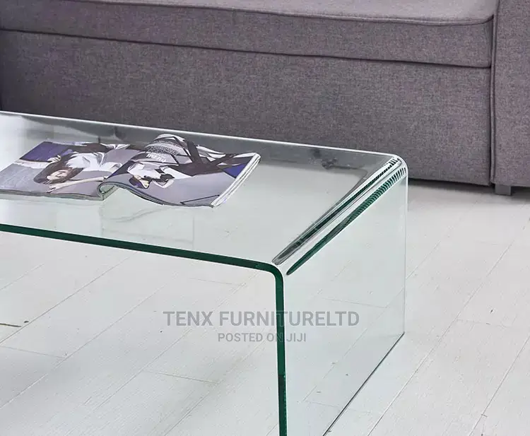 Center Table (Curved Glass )
