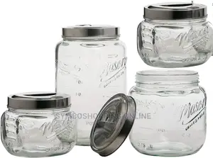 Mason 4-Piece Glass Canister Set