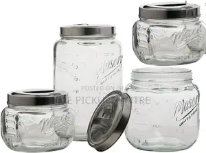 Mason 4-Piece Glass Canister Set