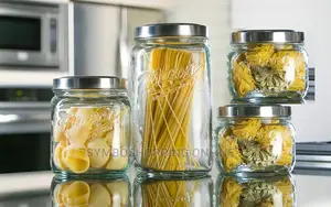 Mason 4-Piece Glass Canister Set