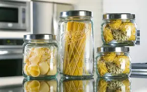 Mason 4-Piece Glass Canister Set
