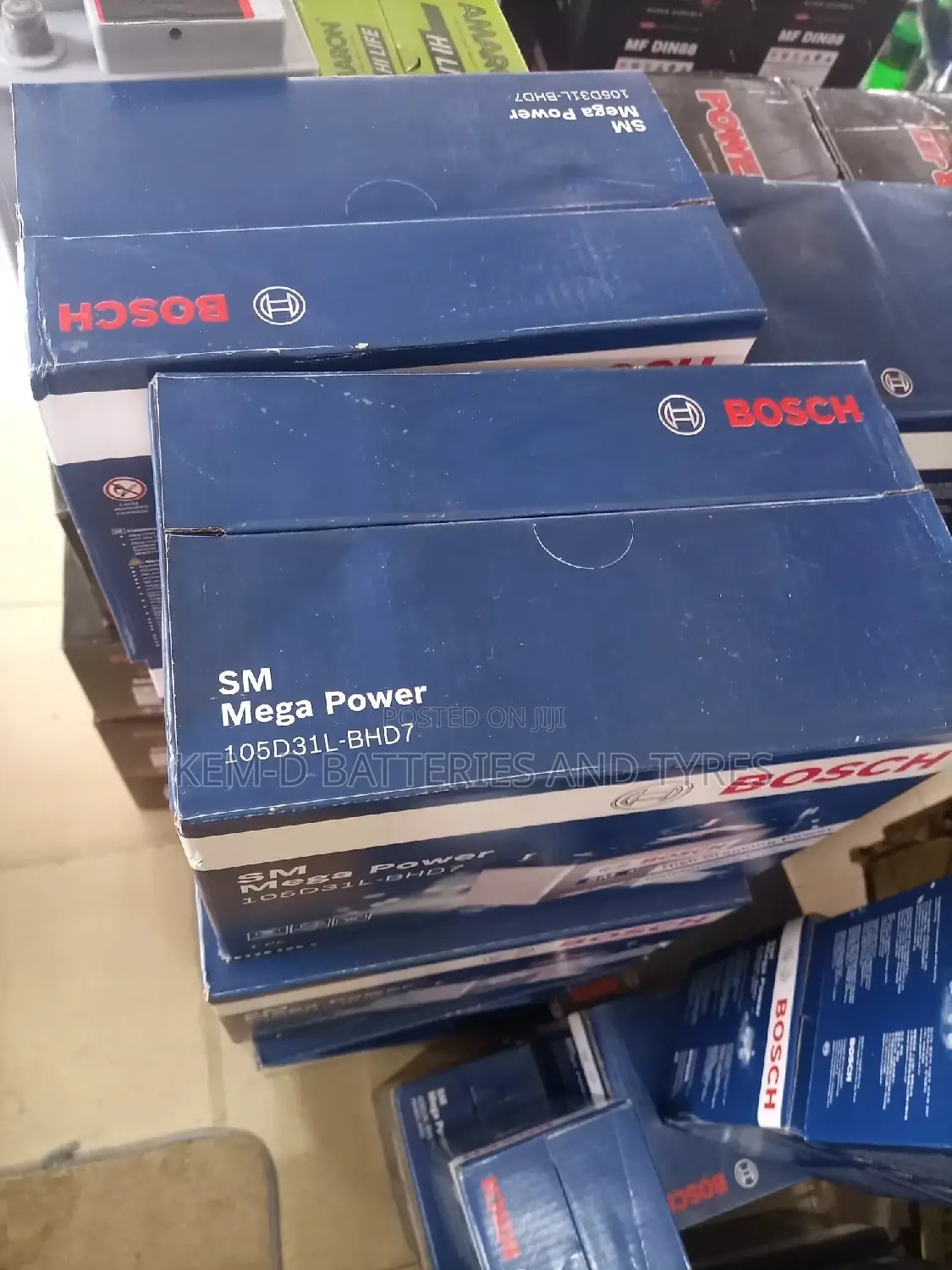 17 Plates Bosch Battery - Original - 105D31L 105D31R 90ah 12