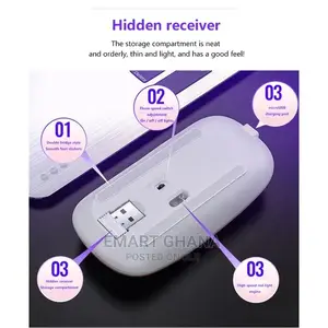 Colorful LED 2.4G Rechargeable Ultra-Thin Wireless Mouse - S