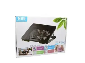 Laptop Cooler With Stand - Black