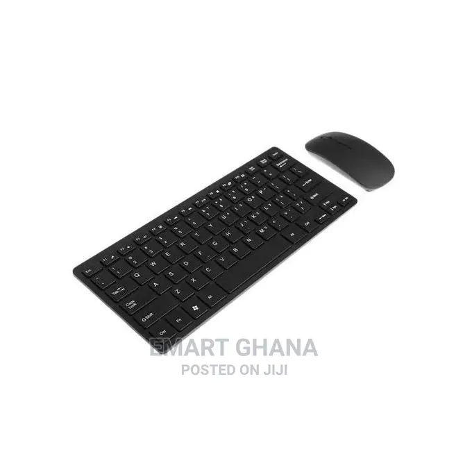 Wireless Keyboard With Mouse Combo - Black