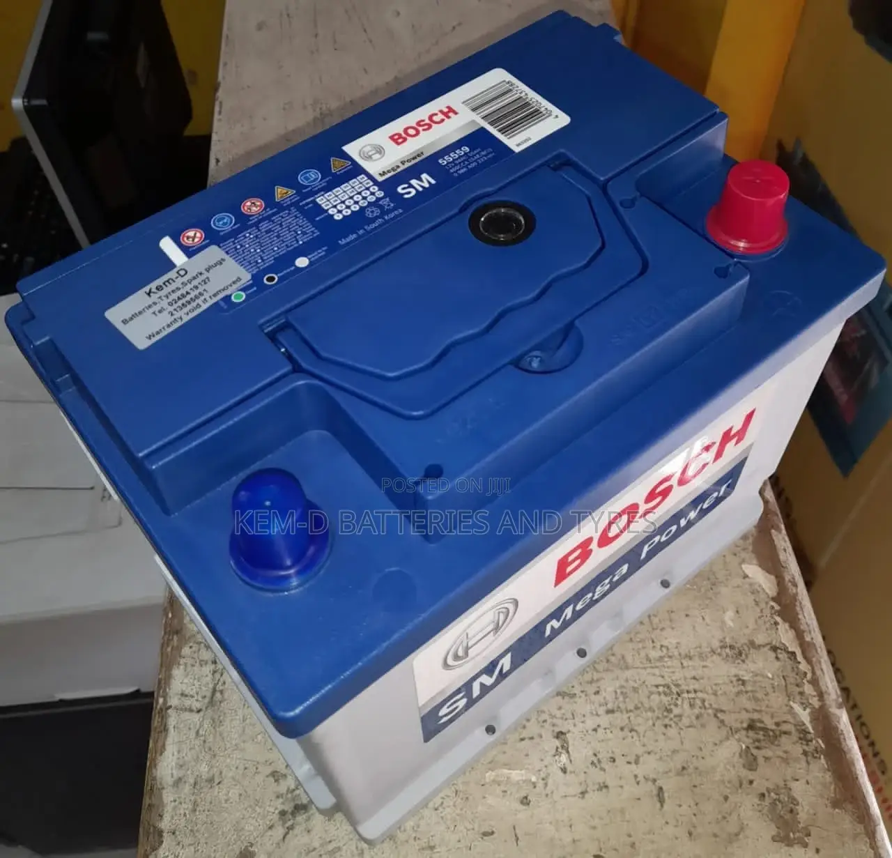13 Plates Bosch Battery - 12V 55ah