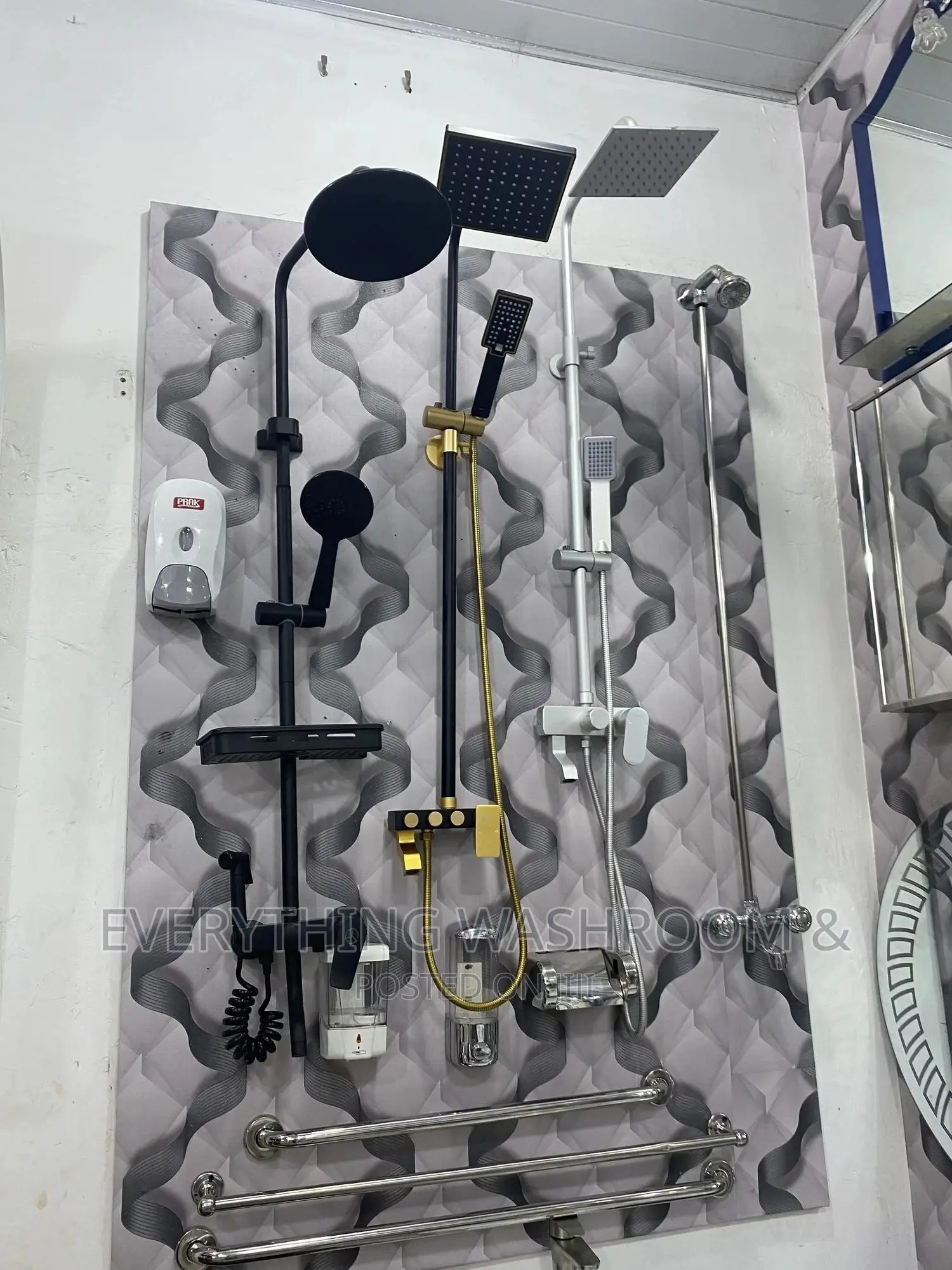 Combined Showers(3in1)-Shower Mixer-Standing Shower Complete