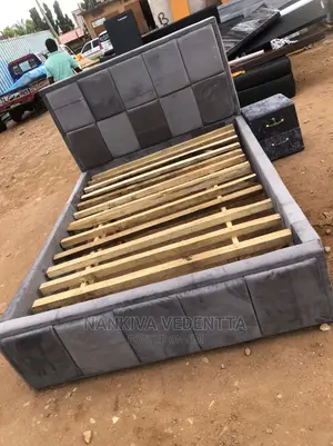 Double Bed Frame With Side Drawn