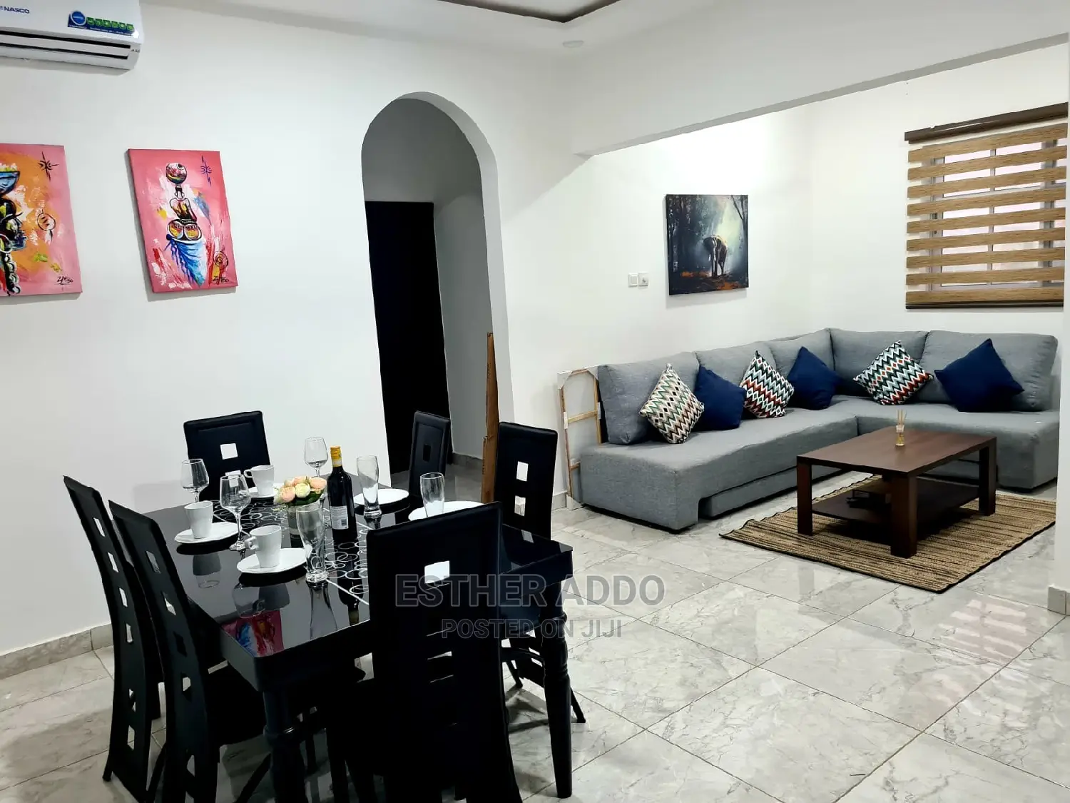 Furnished 3bdrm Apartment in Adenta for rent