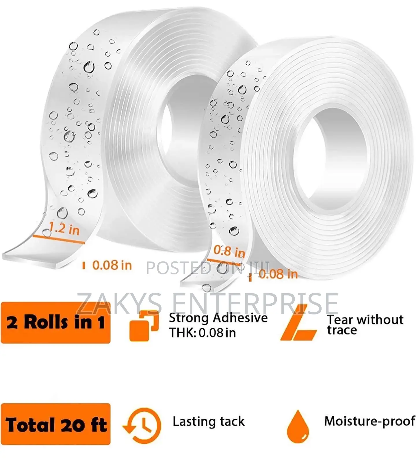 Nano Adhesive Tape (Double Sided)